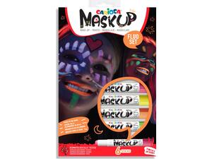 Χρώματα προσώπου Carioca Mask Up Neon 43156 (σετ 6 τεμαχίων)